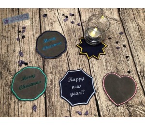 Stickserie ITH - Untersetzer Basic